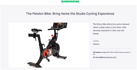 peloton kickstarter|peloton kickstarter 2013 fundraising.